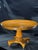 Late 20th Century Vintage Burl Wood Round Pedestal Dining Table With Inlaid Top For Sale - Image 5 of 11