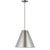 Thomas O'Brien By Visual Comfort Studio Gordon 1-Light Pendant with Steel Shade in Antique Brushed Nickel For Sale