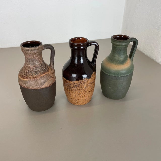 Fat Lava Supercolor Vases from Marei, Germany, 1970s, Set of 3 For Sale - Image 3 of 17