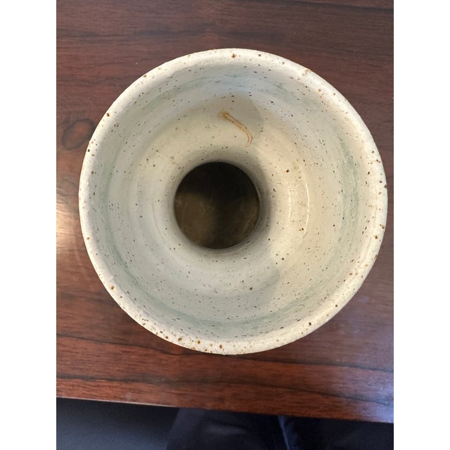 Glazed Stoneware Vase by Bruno Gambone, Italy, 1970s, in Flawless conditions. Designed 1970 to 1979 This piece has an...