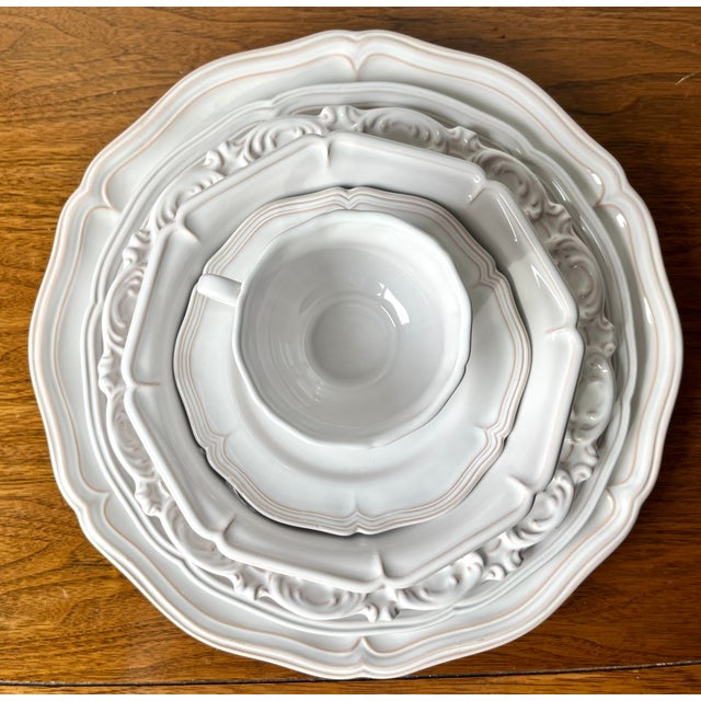 Gien Motton French Faience Dinnerware-8 Place Settings + Serving Pieces For Sale - Image 14 of 14