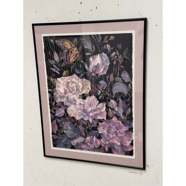 Kim Smith Nocturn Framed Watercolor, Circa 1999 For Sale - Image 11 of 11