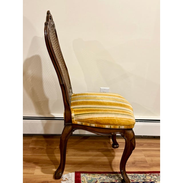 1970s Karges Louis XV-Style Carved Walnut Dining Chairs — Set of 10 For Sale In Boston - Image 6 of 17