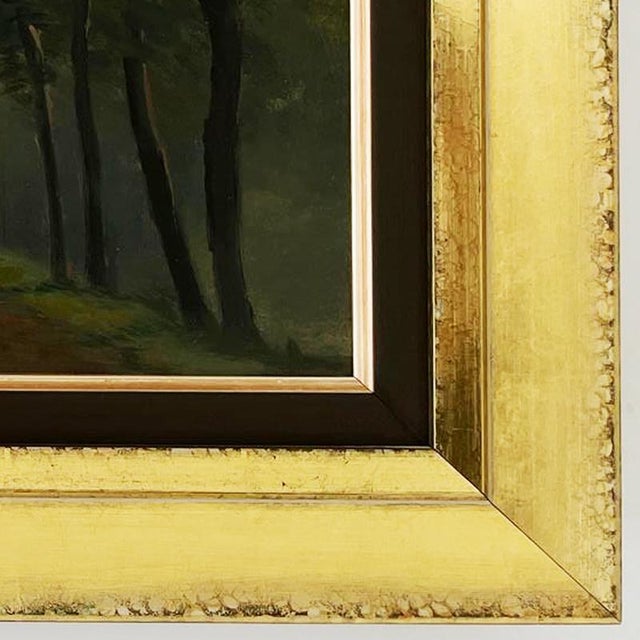 Albert Marks, Landscape View, 1930s, Oil on Canvas, Framed For Sale - Image 4 of 12