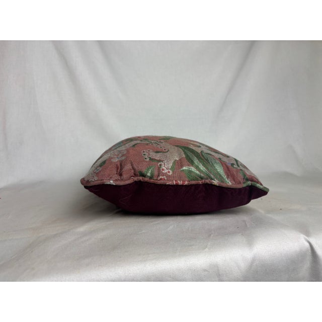 Pair of Mauve & Plum Pillows For Sale - Image 4 of 7