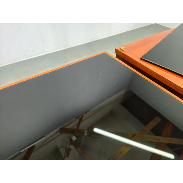 Mid-Century Modern Czech Nightstands with Glass Tops, 1960s, Set of 2 For Sale - Image 11 of 18