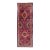 Antique Persian Joshaghan Runner With Diamond Medallions in Deep Red 3'5 X 10'6 For Sale