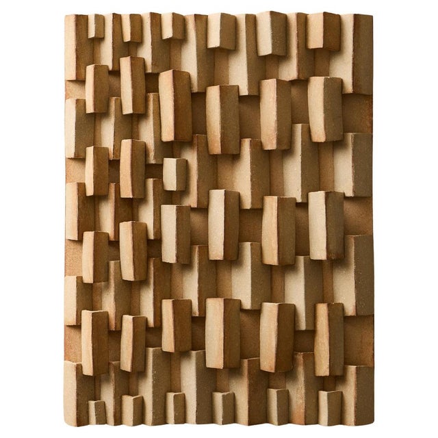 Brown Ceramic Wall Plaque by Vivi Calissendorff, 1980s For Sale - Image 8 of 8