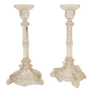 Late 19th Century Candleholders from Vallerysthal & Portieux, Set of 2 For Sale