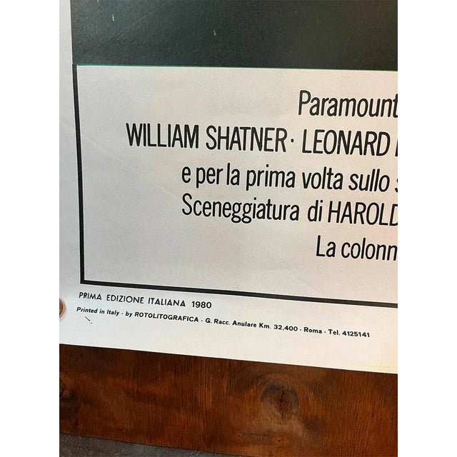 1970s Italian Star Trek Film Poster, 1980s For Sale - Image 5 of 10