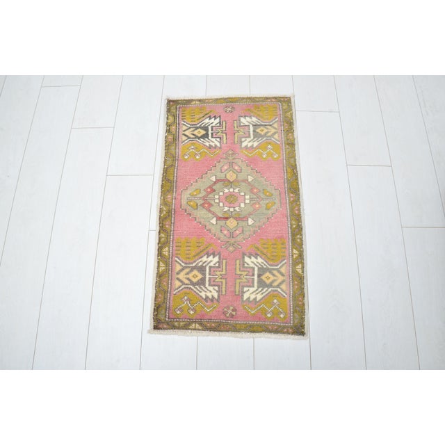 Handmade wool carpet in Turkish Anatolia , Vintage Oushak Rug,Turkish Vintage Anatolian Rug, Handmade wool Rug . One Of...