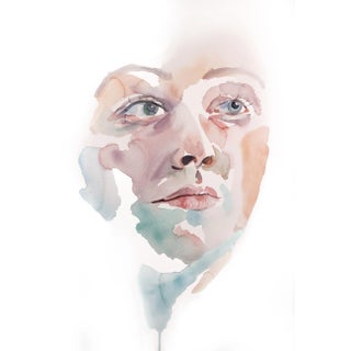 "Forlorn No. 2" Contemporary Original Watercolor Painting by Elizabeth Becker For Sale