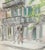 Grace Spongberg (American, 1906-1992) "St Ann & Royal [Streets]" oil pastel on paper, estate stamp on reverse. Grace...