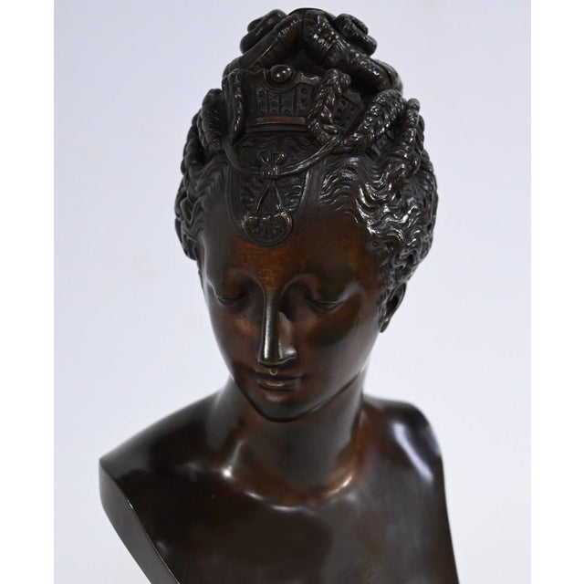 After J. Goujon, Bust of Diane de Poitiers, Late 1800s, Bronze For Sale - Image 6 of 18