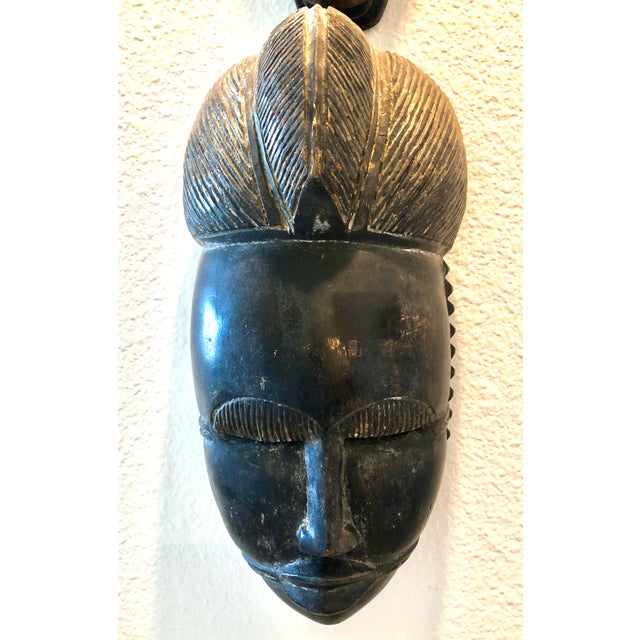 Vintage African Baulee Mask For Sale - Image 4 of 4