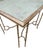 Nancy Corzine White Gold Gilt Metal Faux Bamboo Side Table For Sale - Image 9 of 11
