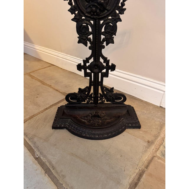 Antique Victorian Cast Iron Umbrella Stand, 1880 For Sale - Image 3 of 7