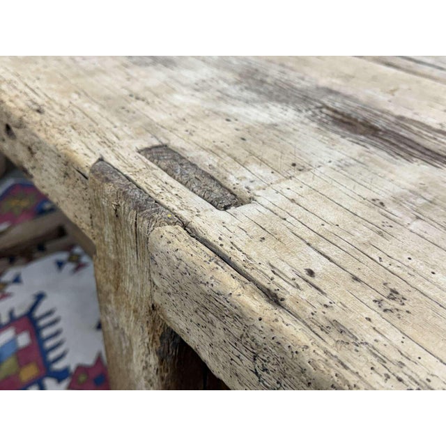 Vintage Raw Oak Carpenters Workbench, 1930s For Sale - Image 17 of 18