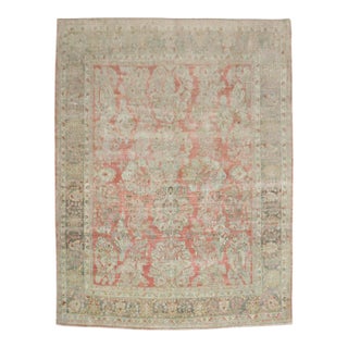 Antique Zabihi Collection Persian Sarouk Rug - 8'11" x 11' For Sale