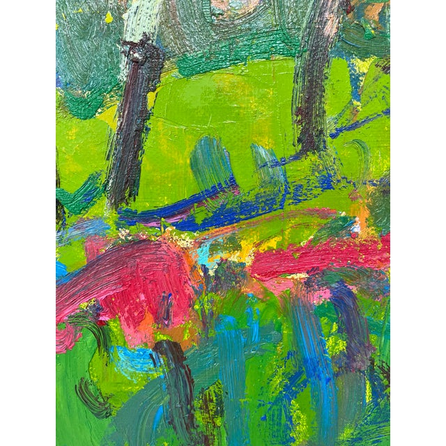 Impressionistic Landscape Original Oil Painting For Sale - Image 10 of 11