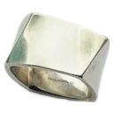 Vintage Frank Gehry Tiffany & Co. Sterling Silver Torque Ring, Size 8.5, Architectural Statement, 2006 Collaboration For Sale