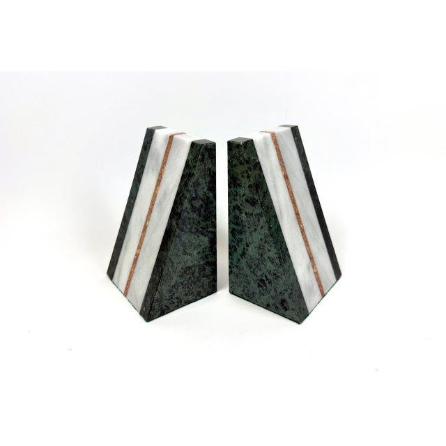 Vintage Art Deco Marble Bookends, 1940s, Set of 2 For Sale - Image 11 of 11