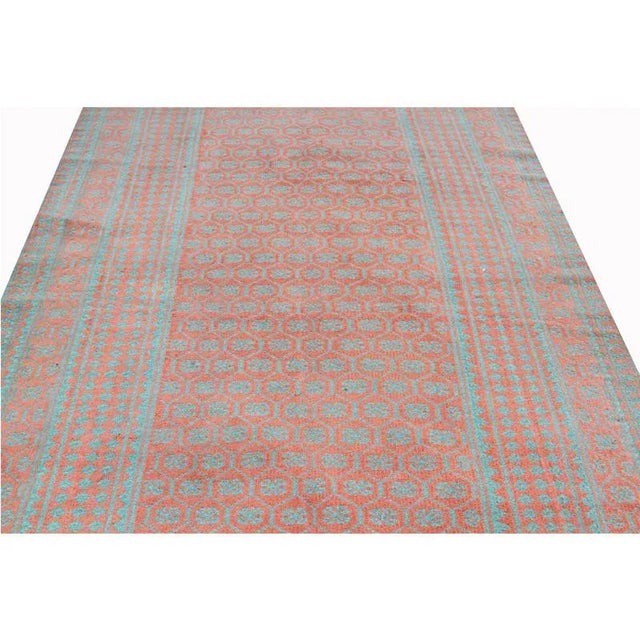 1970s Handwoven Vintage Scandinavian Style Kilim Rug - 5'4″ × 8′10″ For Sale - Image 5 of 8
