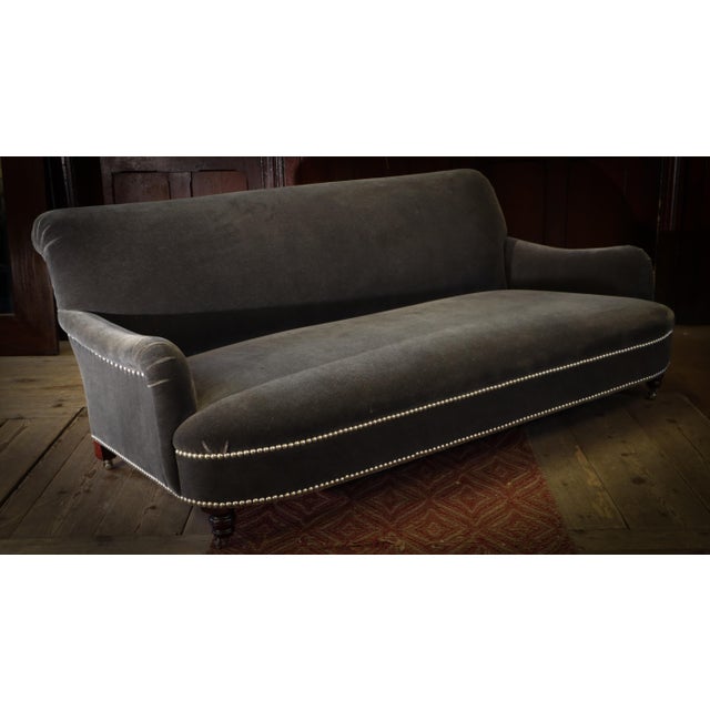 Jules 2-Seater Sofa with Grey Mohair Upholstery from George Smith, 2010s For Sale - Image 12 of 18