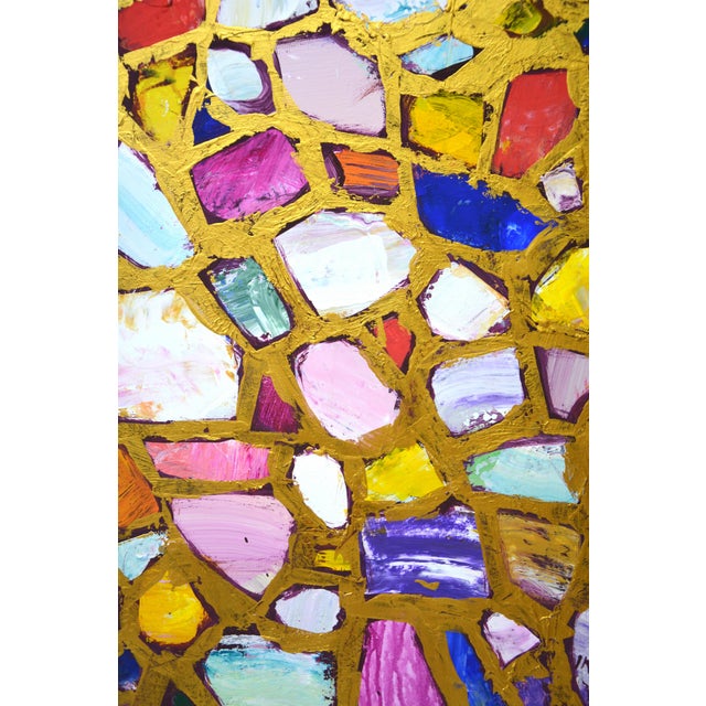 Paint Stones in Gold 3.Original Contemporary Painting by Iryna Kastsova For Sale - Image 7 of 12