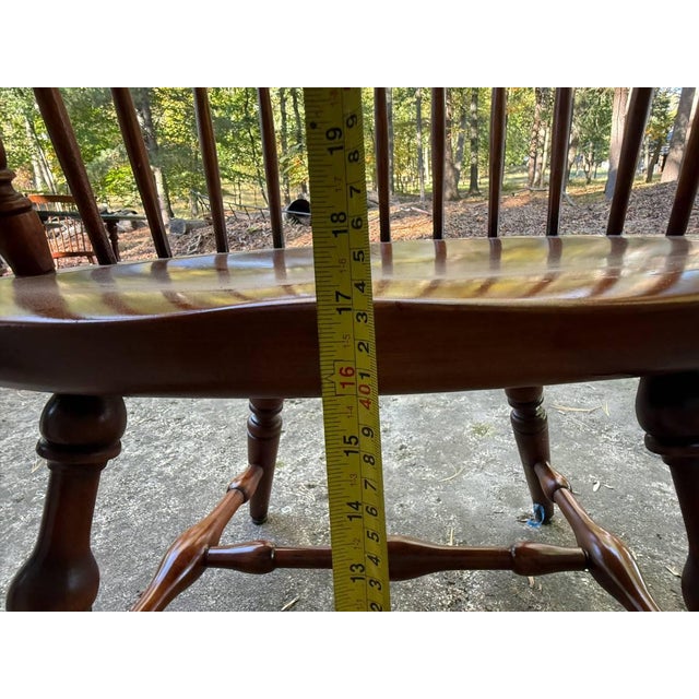 Vintage Stickley Sack Back Windsor Armchair For Sale - Image 16 of 17
