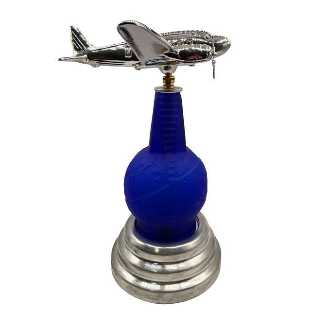 Reedition 1939 World's Fair Airplane Art Deco Lamp based on the DC-3 passenger plane and the 1939 New York World's Fair...