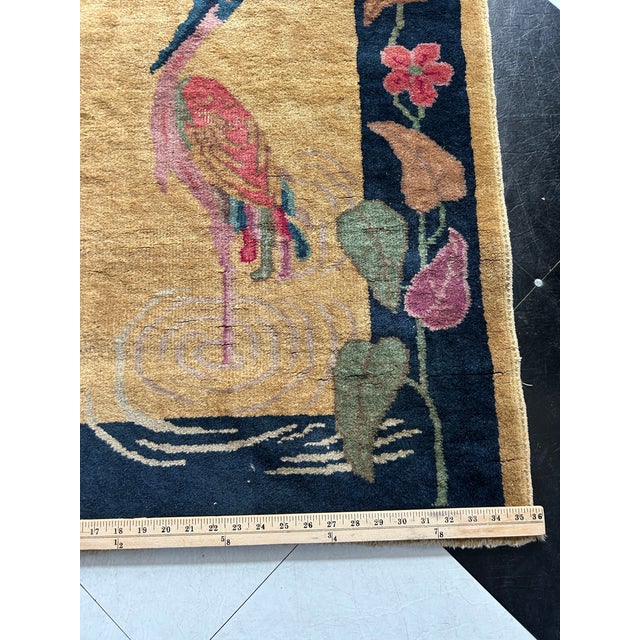 1920s Chinese Art Deco Rug For Sale - Image 5 of 6