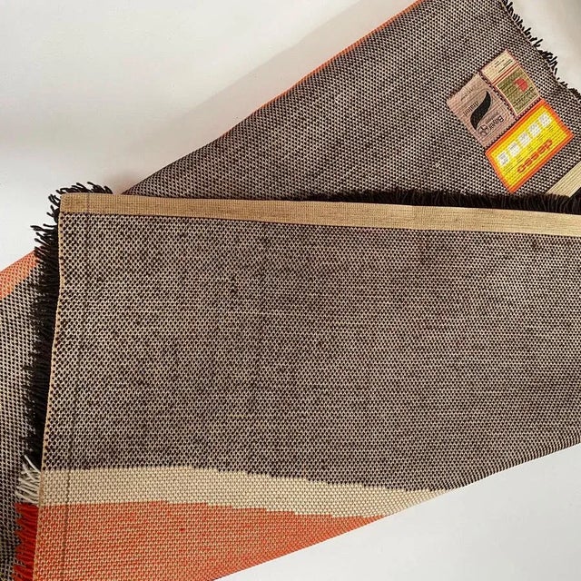 Vintage Dutch Colorful Stripes Panton Style High Pile Rug by Desso, 1970s For Sale - Image 18 of 18