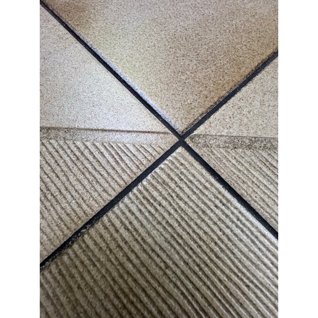 Mid Century Danish (Gangso Mobler) Teak & Relief-Carved Tile End/ Coffee Table For Sale In San Francisco - Image 6 of 12