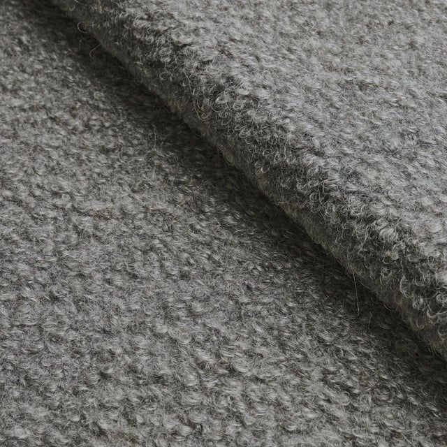 Schumacher Schumacher Teddy Wool Boucle Fabric in Grey For Sale - Image 4 of 4