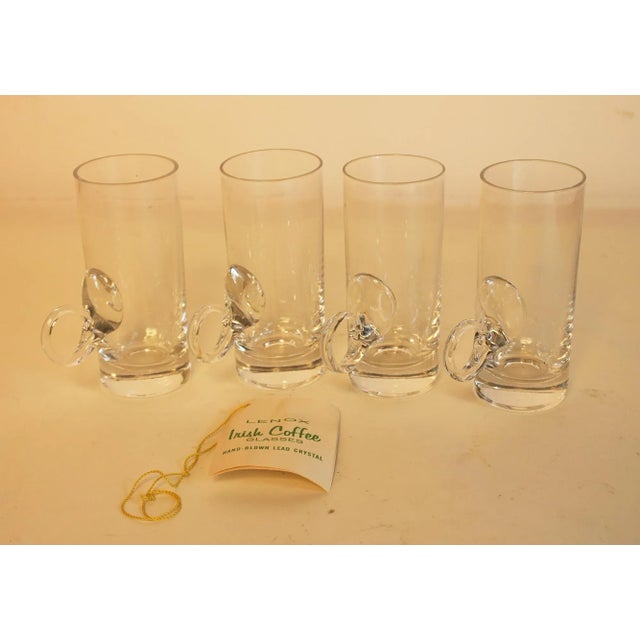 Traditional Set of 4 Vintage Lenox Crystal Irish Coffee Glasses For Sale - Image 3 of 8