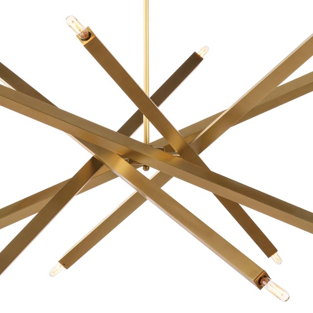Not Yet Made - Made To Order Regina Andrew Viper Chandelier in Natural Brass For Sale - Image 5 of 7