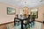 Stunning Chin Hua dining set by Raymond Sobota for Century. Highly sought-after Ming-style collection featuring burl wood,...