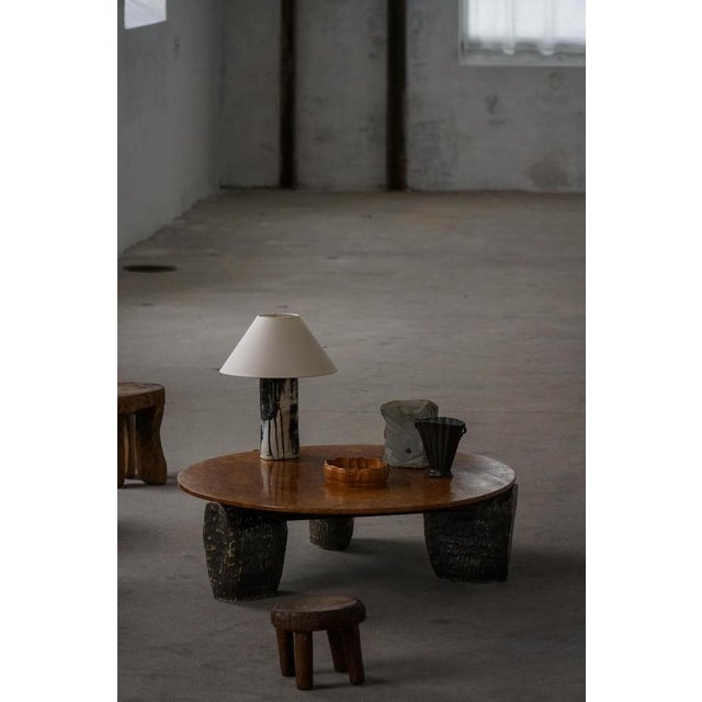 Mid-Century Danish Studio Ceramic Table Lamp from Jeppe Hagedorn-Olsen, 1960s For Sale - Image 11 of 18