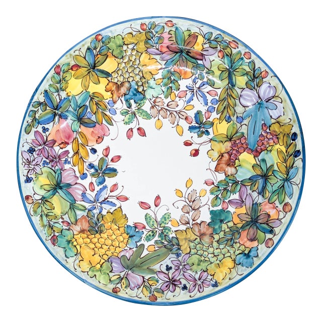 Rampini Radda Ceramics Large Serving Platter For Sale