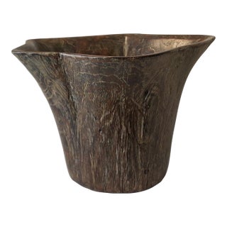 Teak Bowl in Organic Star Shape For Sale