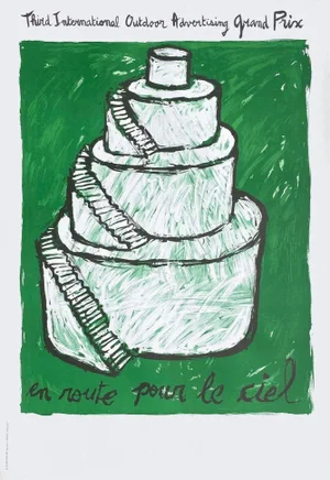 1978 Alberto Bali Tower of Babel Lithograph Poster