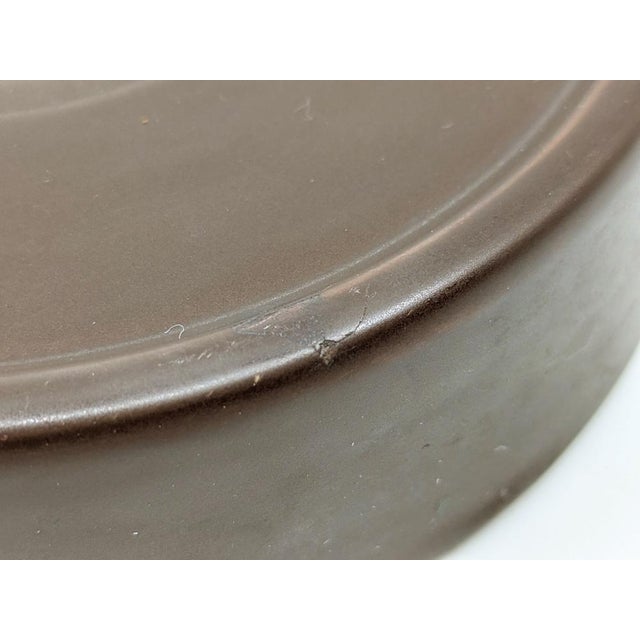 1960s Small Brown Ceramic Barbados Ashtray by Angelo Mangiarotti for Danese, 1964 For Sale - Image 5 of 7