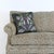 English Taraxa Amphibia Hemp Medium Piped Cushion - Noir For Sale - Image 3 of 3