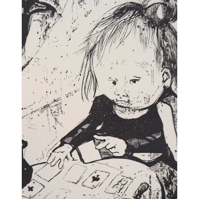 Léonard Tsuguharu Foujita, The Fortune-Teller, Woodcut For Sale - Image 3 of 6