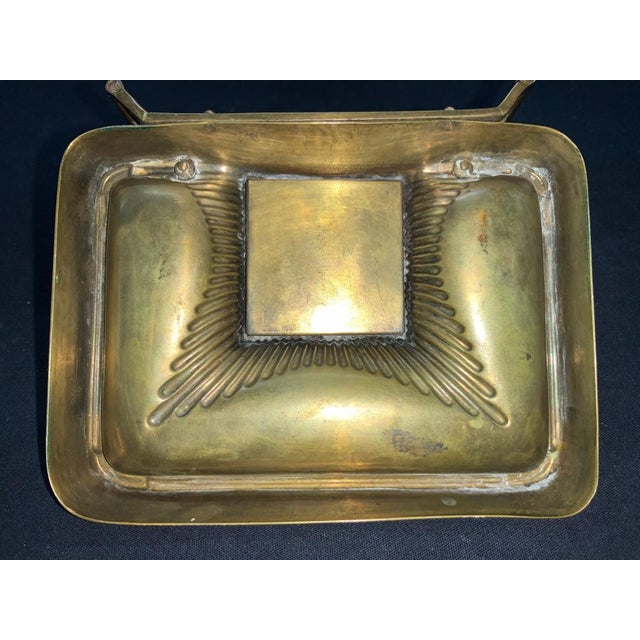 Vintage Art Deco Inkwell on Stand For Sale - Image 9 of 9