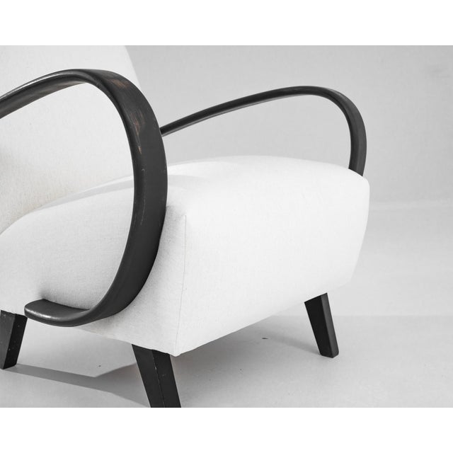 1950s 1950s Czech Wooden Armchair by J. Halabala For Sale - Image 5 of 5