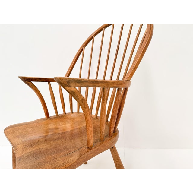 1960s Danish CH18A High Back Chair in Oak by Frits Henningsen for Carl Hansen & Son, 1960s For Sale - Image 5 of 14