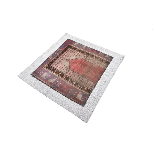 100 x 97 cm 3.3 x 3.2 ft Cleaned and ready to use Vintage Wall Hanging Tapestry Rug