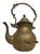 Antique Engraved Victorian Brass Hot Water Tea Kettle For Sale